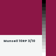Color chip: Munsell 10RP 3/10