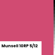 Color chip: Munsell 10RP 5/12