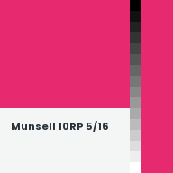 Color chip: Munsell 10RP 5/16