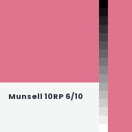 Color chip: Munsell 10RP 6/10