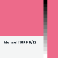 Color chip: Munsell 10RP 6/12