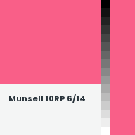 Color chip: Munsell 10RP 6/14