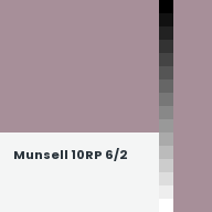 Color chip: Munsell 10RP 6/2