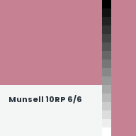 Color chip: Munsell 10RP 6/6