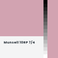 Color chip: Munsell 10RP 7/4