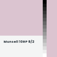 Color chip: Munsell 10RP 8/2