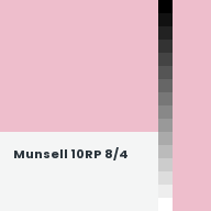 Color chip: Munsell 10RP 8/4