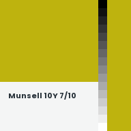 Color chip: Munsell 10Y 7/10