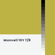Color chip: Munsell 10Y 7/8