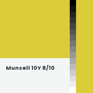 Color chip: Munsell 10Y 8/10
