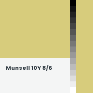 Color chip: Munsell 10Y 8/6