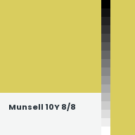 Color chip: Munsell 10Y 8/8