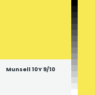 Color chip: Munsell 10Y 9/10