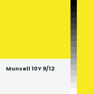 Color chip: Munsell 10Y 9/12