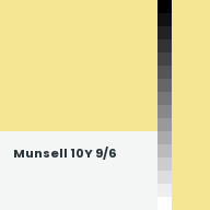 Color chip: Munsell 10Y 9/6