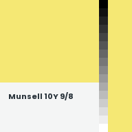 Color chip: Munsell 10Y 9/8