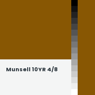 Color chip: Munsell 10YR 4/8