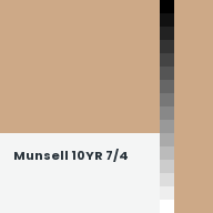 Color chip: Munsell 10YR 7/4