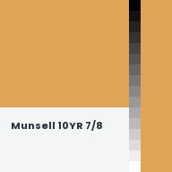 Color chip: Munsell 10YR 7/8