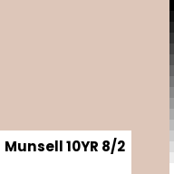 Color chip: Munsell 10YR 8/2