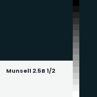 Color chip: Munsell 2.5B 1/2