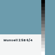 Color chip: Munsell 2.5B 6/4