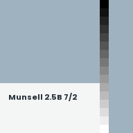Color chip: Munsell 2.5B 7/2