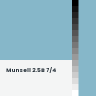 Color chip: Munsell 2.5B 7/4