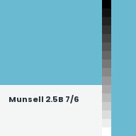 Color chip: Munsell 2.5B 7/6