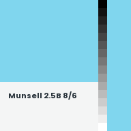 Color chip: Munsell 2.5B 8/6