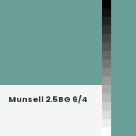 Color chip: Munsell 2.5BG 6/4