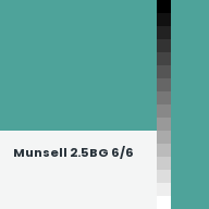 Color chip: Munsell 2.5BG 6/6