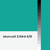 Color chip: Munsell 2.5BG 6/8