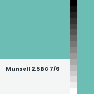 Color chip: Munsell 2.5BG 7/6