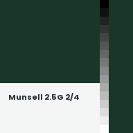 Color chip: Munsell 2.5G 2/4