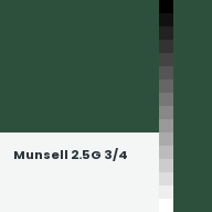Color chip: Munsell 2.5G 3/4