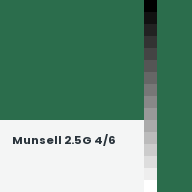 Color chip: Munsell 2.5G 4/6