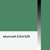 Color chip: Munsell 2.5G 5/6