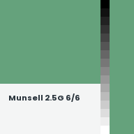 Color chip: Munsell 2.5G 6/6