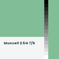 Color chip: Munsell 2.5G 7/6