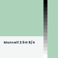Color chip: Munsell 2.5G 8/4