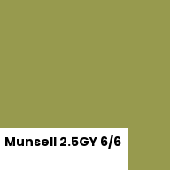 Color chip: Munsell 2.5GY 6/6