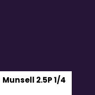 Color chip: Munsell 2.5P 1/4