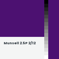 Color chip: Munsell 2.5P 2/12