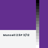 Color chip: Munsell 2.5P 3/12