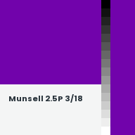 Color chip: Munsell 2.5P 3/18