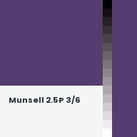 Color chip: Munsell 2.5P 3/6