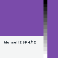 Color chip: Munsell 2.5P 4/12