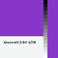 Color chip: Munsell 2.5P 4/18