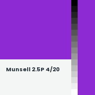 Color chip: Munsell 2.5P 4/20